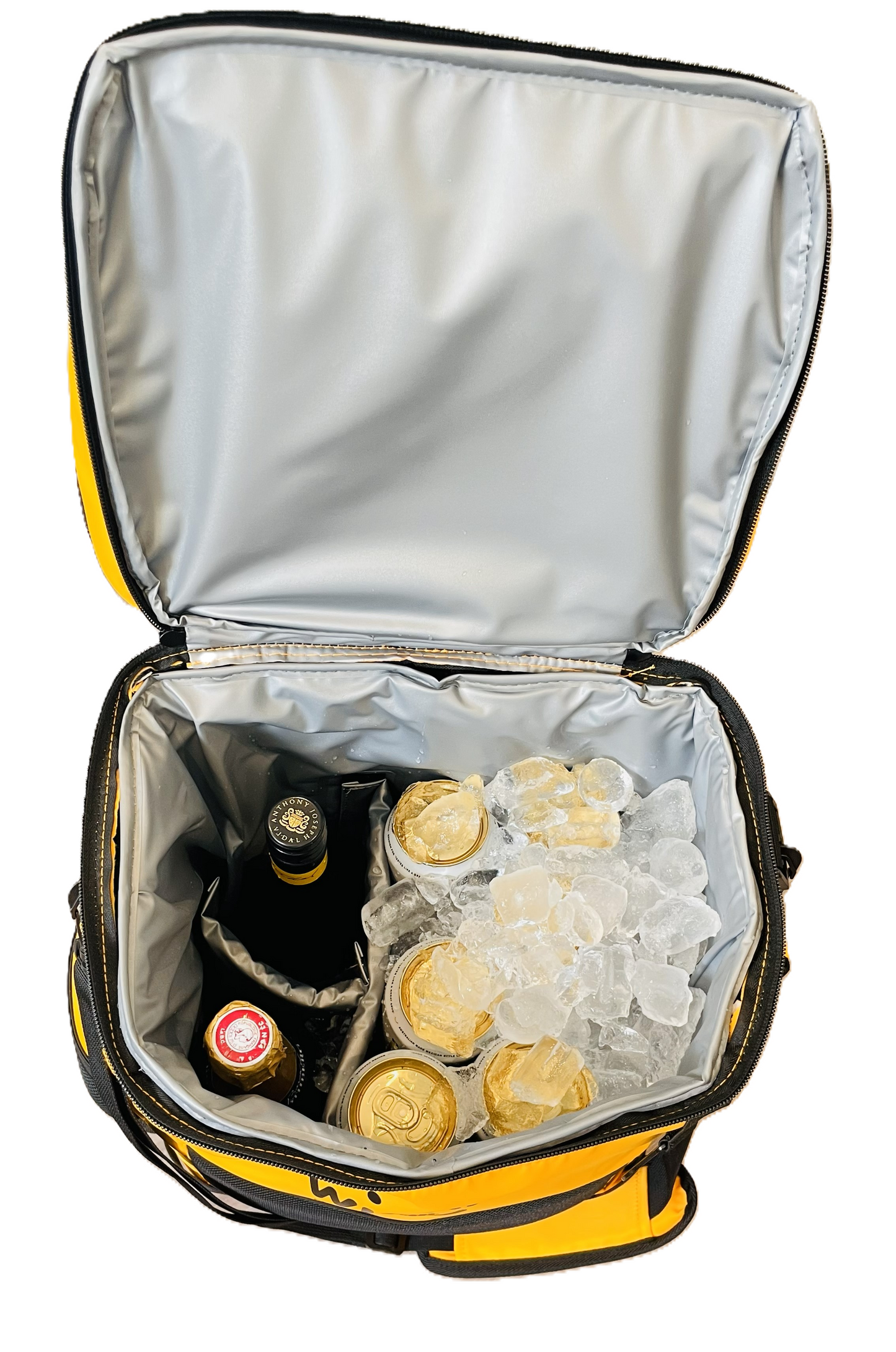 Wheeled Soft Cooler with Drain Plug & Water Bowl Set - Tangarine